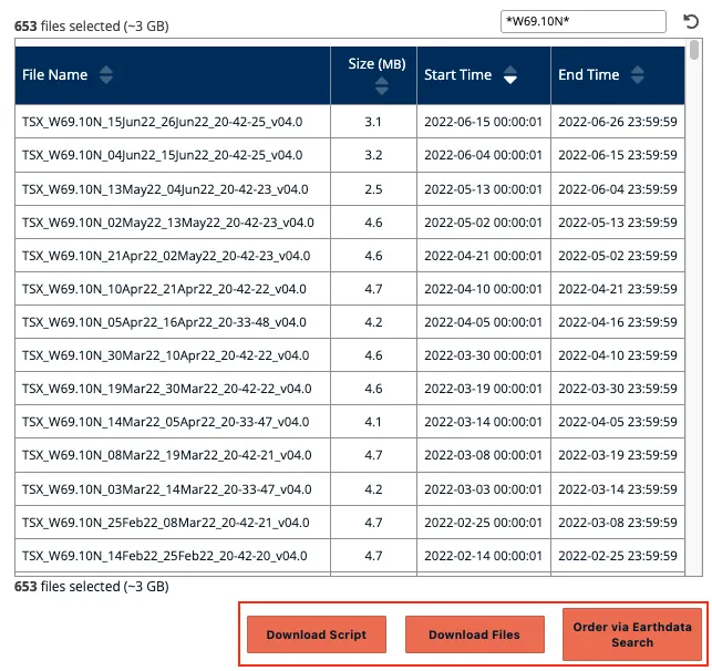 Data Access Tool Download options